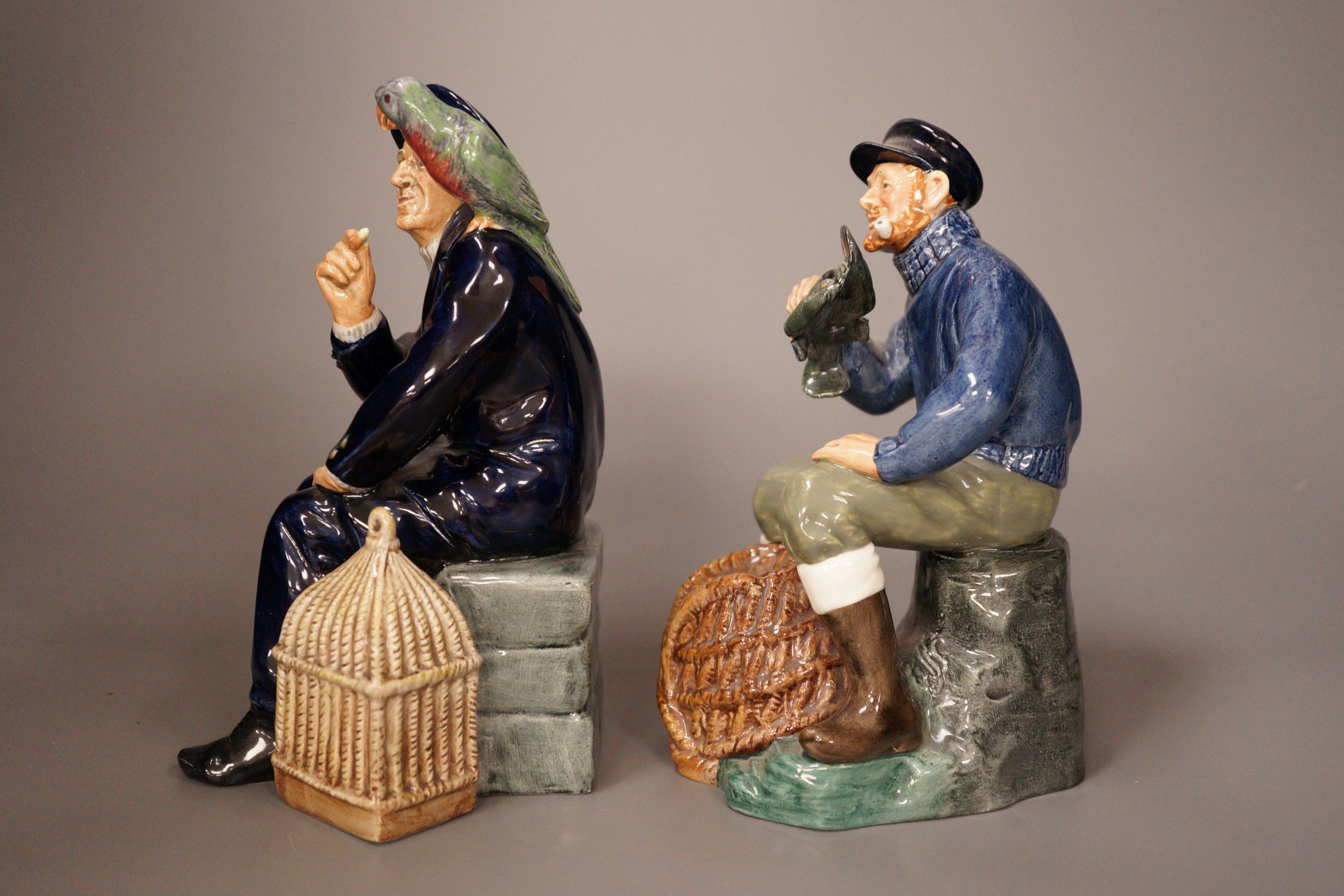 Two Doulton figures - The Lobster Man HN 2317 and Shore Leave HN 2254
